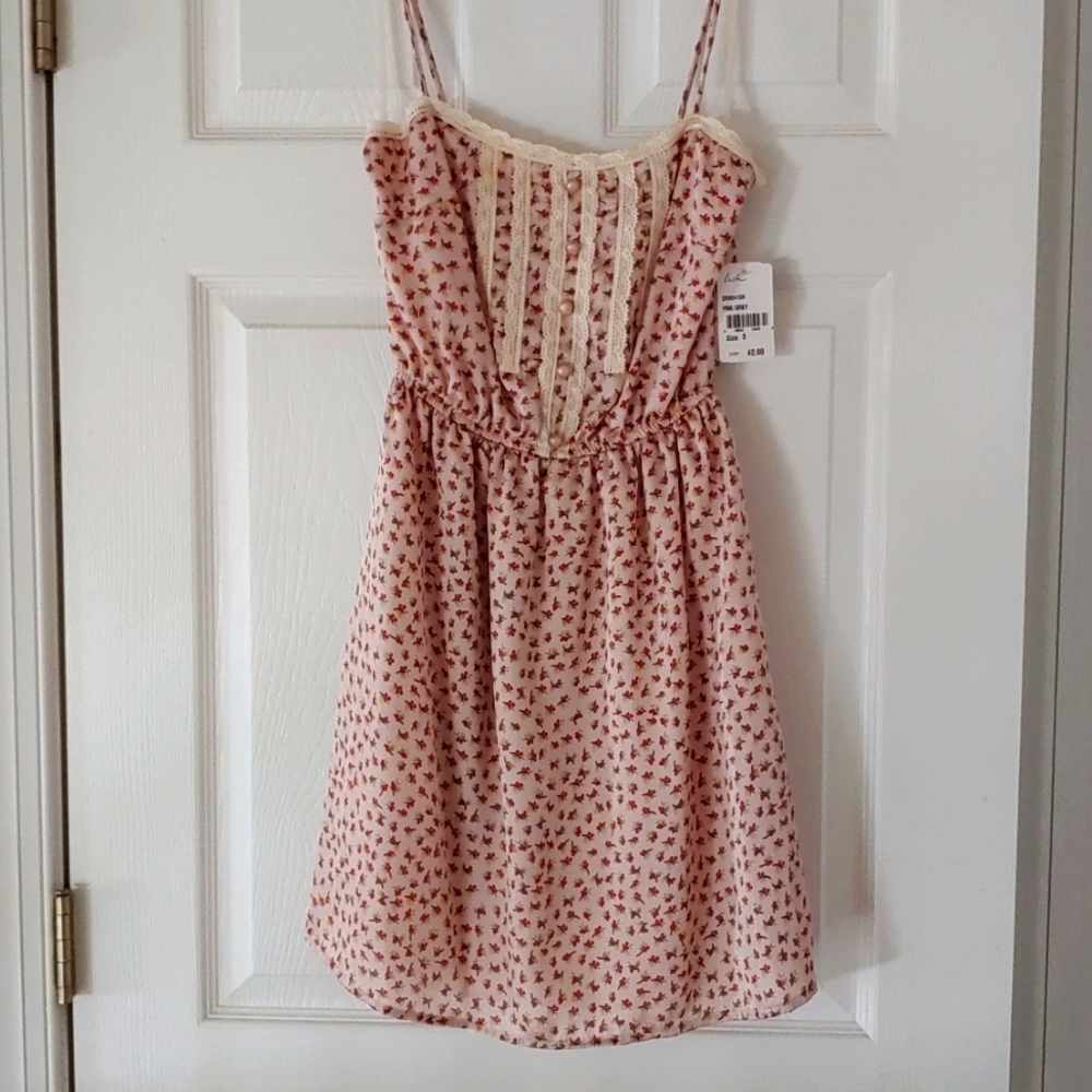 NWT Lush - Small Cherry Print Women's Dress